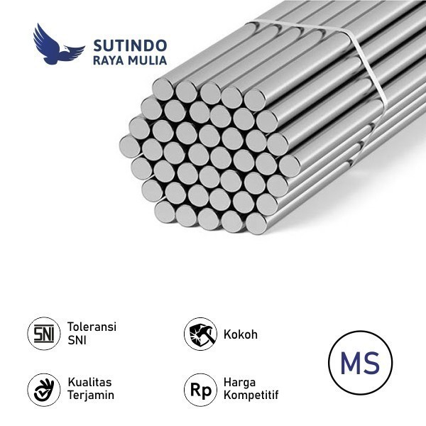 BESI BETON POLOS SNI 25mm X 12m MS (U-28) | Sutindo Store