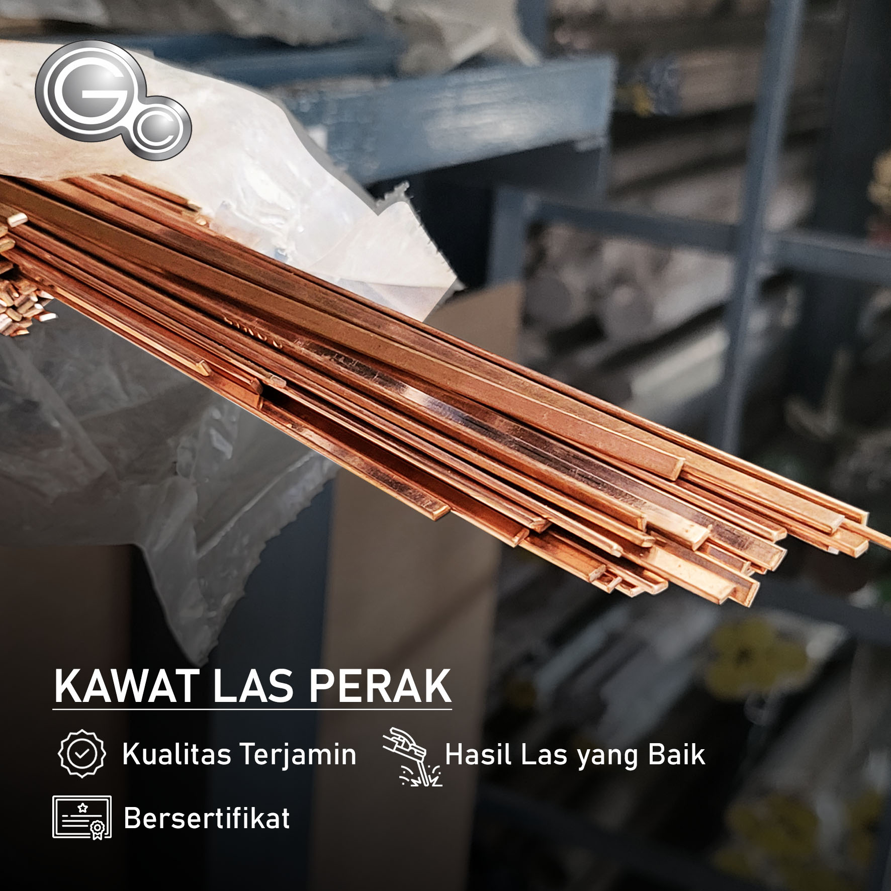kawat las perak